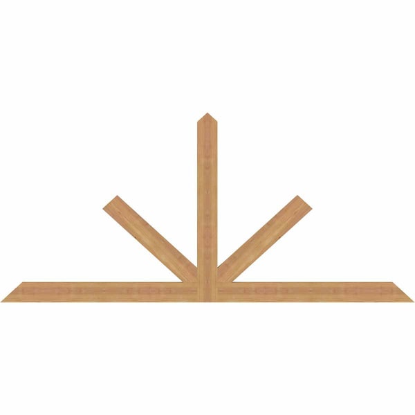 Ekena Millwork Saratoga Timber Gable Bracket, Western Red Cedar, 72"W x 33"H x 1 1/2"D x 3 1/2"F, 11/12 Pitch GBW072X33X0204SAR00SWR - main